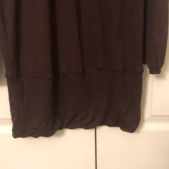 Brown tunic with open shoulders - Picture 3 of 4
